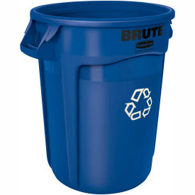 Rubbermaid Commercial Products FG262073BLUE Rubbermaid® Recycling Can, 20 Gallon, Blue image.