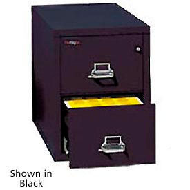 Fireking Fireproof 2 Drawer Vertical File Cabinet - Letter Size 17-11/16W x 25