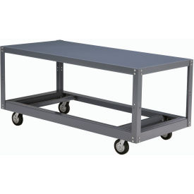 Global Industrial 752230 Global Industrial™ Mobile Steel Work Table, 36 x 24 x 30", 1 Shelf image.
