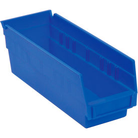 Akro-Mils 30164BLUE Akro-Mils Plastic Nesting Storage Shelf Bin 30164 - 6-5/8"W x 23-5/8"D x 4"H Blue image.