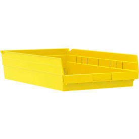 Akro-Mils 30178YELLO Akro-Mils Plastic Nesting Storage Shelf Bin 30178 - 11-1/8"W x 17-5/8"D x 4"H Yellow image.