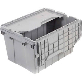 Akro-Mils 39085GREY Akro-Mils Attached Lid Container 39085GREY - 21-1/2"L x 15"W x 9"H image.