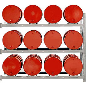 Modern Equipment (MECO) DPR12A 3 Tier Drum Pallet Rack Add-On Unit - DPR12A image.