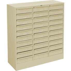 Tennsco Corp 3085-CPY Tennsco Drawer Cabinet 3085-CPY - 30 Drawer Legal Size, 30 5/8 X 14-5/8 X 33-7-7/16, Champagne Putty image.
