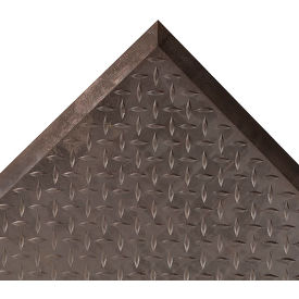 Superior Manufacturing Group, NoTrax 545E2831BL NoTrax® Diamond Top Interlock™ End Mat 1/2" Thick 2-5/16 x 2-1/2 Black image.