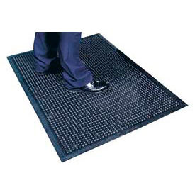 Superior Manufacturing Group, NoTrax 447S3060BL NoTrax® Comfort-Eze™ Anti Fatigue Mat 3/8" Thick 2-1/2 x 5 Black image.