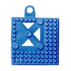 Superior Manufacturing Group, NoTrax 523K0022BU NoTrax® Modular Lok-Tyle™ Drainage Mat Accessory Corner Piece 2" x 2" Blue image.