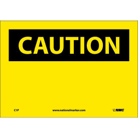 National Marker Company C1P Safety Signs - Caution Blank - Vinyl 7"H X 10"W image.