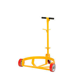 Vestil Manufacturing LO-DC-PU Low-Profile Drum Caddy with Bung Wrench Handle LO-DC-PU - Polyurethane Wheels image.