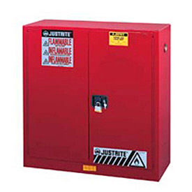 Justrite Safety Group 893011 Paint & Ink Cabinet With Manual Close Double Door 40 Gallon image.
