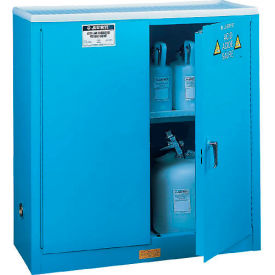 Justrite Safety Group 893002 Acid Corrosive Cabinet With Manual Close Double Door 30 Gallon image.