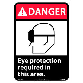 Graphic Signs - Danger Eye Protection Required - Vinyl 10