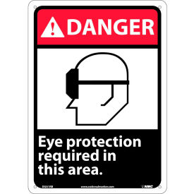 Graphic Signs - Danger Eye Protection Required - Plastic 10
