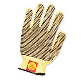 North Safety KVD18AL-100 Perfect Fit Medium Weight One-Sided PVC Dots Kevlar® Gloves, Ladies image.