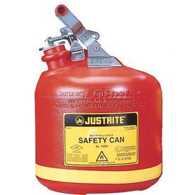 JUSTRITE SAFETY GROUP 14261 Safety Can Type I - 2-1/2 Gallon Polyethylene, 14261 image.