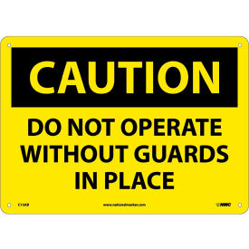 National Marker Company C15AB Safety Signs - Caution Do Not Operate - Aluminum image.