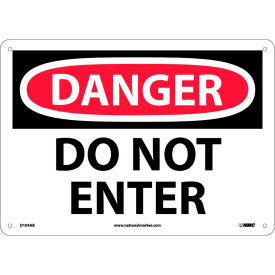 National Marker Company D104AB Safety Signs - Danger Do Not Enter - Aluminum image.