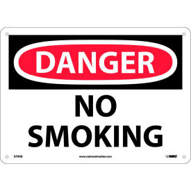 National Marker Company D79AB Safety Signs - Danger No Smoking - Aluminum image.