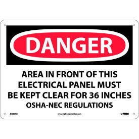 National Marker Company D225AB Safety Signs - Danger Area - Aluminum image.