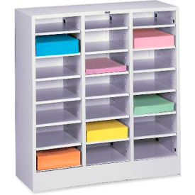 Tennsco Literature Organizer Cabinet 4075-LGY - 21 Opening Letter Size - Gray