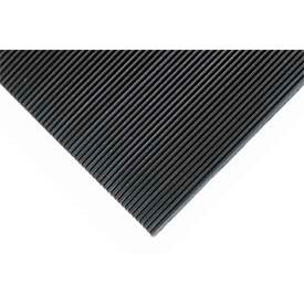 Tuff Foot Corrugated Vinyl Runner 1/8" Thick 3' x 105' Black view 2