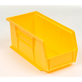 Akro-Mils 30230 YELLO Akro-Mils® AkroBin® Plastic Stack & Hang Bin, 5-1/2"W x 10-7/8"D x 5"H, Yellow image.