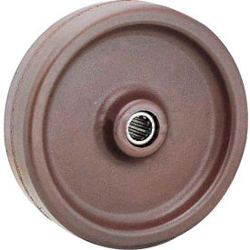 Global Industrial 748669A Global Industrial™ 6" x 2" Molded Plastic Wheel - Axle Size 1/2" image.