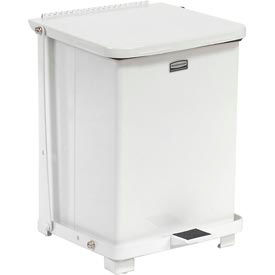Garbage Can Recycling Hands Free Rubbermaid 174 St7erb Rubbermaid St7erb Defenders Fire Safe Step On Metal Trash Cans 7 Gallon