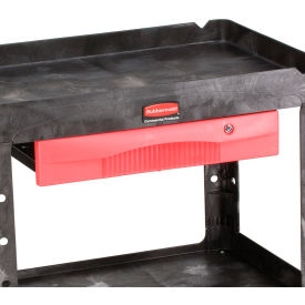 Rubbermaid Commercial Products FG459300RED Rubbermaid® Locking Steel Drawer for Plastic Tray Shelf Cart, 25"L x 17"W x 4"H image.