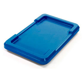 Global Industrial Blue Lid For Cross Stack And Nest Tote 25-1/8 x 16 x 8-1/2 - Pkg Qty 6
