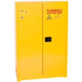Justrite Safety Group YPI4510X Eagle Paint/Ink Safety Cabinet with Self Close - 60 Gallon Yellow image.
