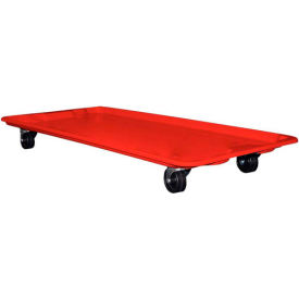 MFG - Molded Fiberglass Companies 7801385280 Molded Fiberglass Dolly 780138 for 42-1/2" x 20" x 14-1/4" Tote, Red image.