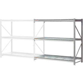 Global Industrial 504544 Global Industrial™ 3 Level, Extra HD Bulk Storage Rack, Wire Deck, Add On, 72"W x 18"D x 72"H image.
