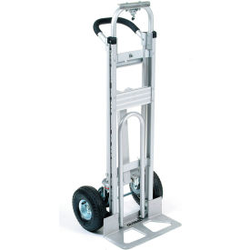 Global Industrial 241632 Global Industrial™ Aluminum 3-in-1 Convertible Hand Truck With Pneumatic Wheels image.