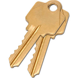 Global Industrial 603131 Global Industrial™ 2 Keys For Mortise Lock (Keyed Alike) image.