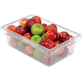 Rubbermaid Commercial Products FG330900CLR Rubbermaid 3309-00 Clear Plastic Box 3.5 Gallon 18 x12 x 6 image.