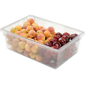 Rubbermaid Commercial Products FG330000CLR Rubbermaid 3300-00 Clear Plastic Box 12.5 Gallon 18 x 26 x 9 image.