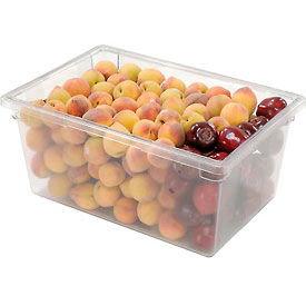 Rubbermaid Commercial Products FG332800CLR Rubbermaid 3328-00 Clear Plastic Box 16.62 Gallon 18 x 26 x 12 image.