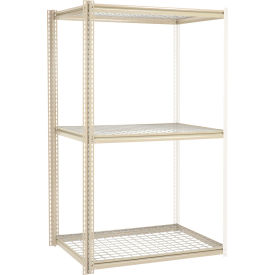 Global Industrial B2297362 Global Industrial 3 Shelf, High Cap Boltless Shelving, Add On, 48"W x 24"D x 84"H, Wire Deck, USA image.