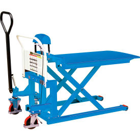Global Industrial PL100S Manual High Lift Skid Truck 2200 Lb. Capacity - 21"W x 44-1/2"L Forks image.