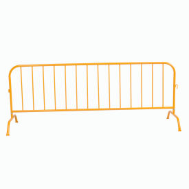 Global Industrial 652835 Global Industrial™ Steel Crowd Control Barrier, 102"L x 40"H x 1-1/4"D, Yellow image.