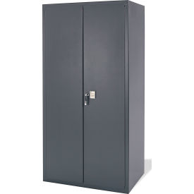 Electronic Locking Storage Cabinet 48x24x72 Charcoal Electronic Locking Storage Cabinet 48x24x72 Charcoal