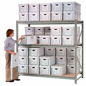 Global Industrial 613137 Global Industrial™ Record Storage Rack Starter 96"W x 36"D x 96"H image.