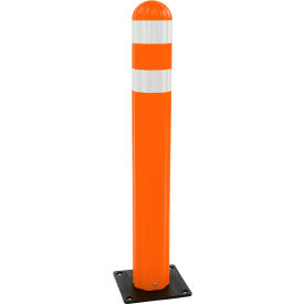 Justrite Safety Group 1734OR Eagle Poly Guide Post Delineator 42" x 5.75" Dia Orange image.