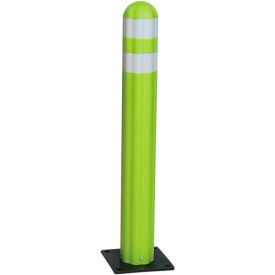 Justrite Safety Group 1734LM Eagle Poly Guide Post Delineator 42" x 5.75" Dia. Lime image.