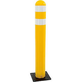 Justrite Safety Group 1734Y Eagle Poly Guide Post Delineator 42" x 5.75" Dia. Yellow image.