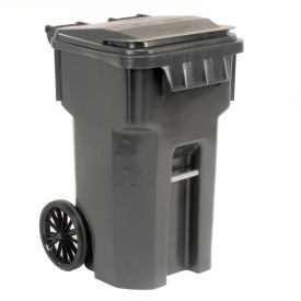 Global Industrial 237279GY Global Industrial™ Mobile Trash Container, 65 Gallon Gray  image.
