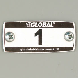 Global Industrial Locker Number Plate Kit - Pkg Of 100 Numbered 1-100 - Rivet Gun Global Industrial Locker Number Plate Kit - Pkg Of 100 Numbered 1-100 - Rivet Gun