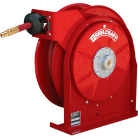 Reelcraft Industries Inc 5650 OLP Reelcraft 5650 OLP 3/8"x50 300 PSI Premium Duty All Steel Spring Retractable Compact Hose Reel image.