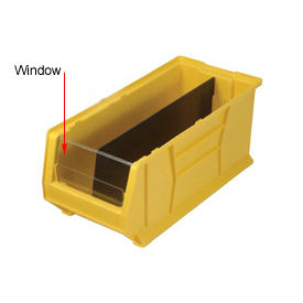 Quantum Storage Systems WUS950 Quantum Clear Window WUS950/970 For Hulk Bins QUS950, 8-1/4 x 23-7/8 x 7, Price Per Package of 6 image.
